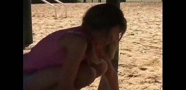  Kitty flashing her panty all over the playground